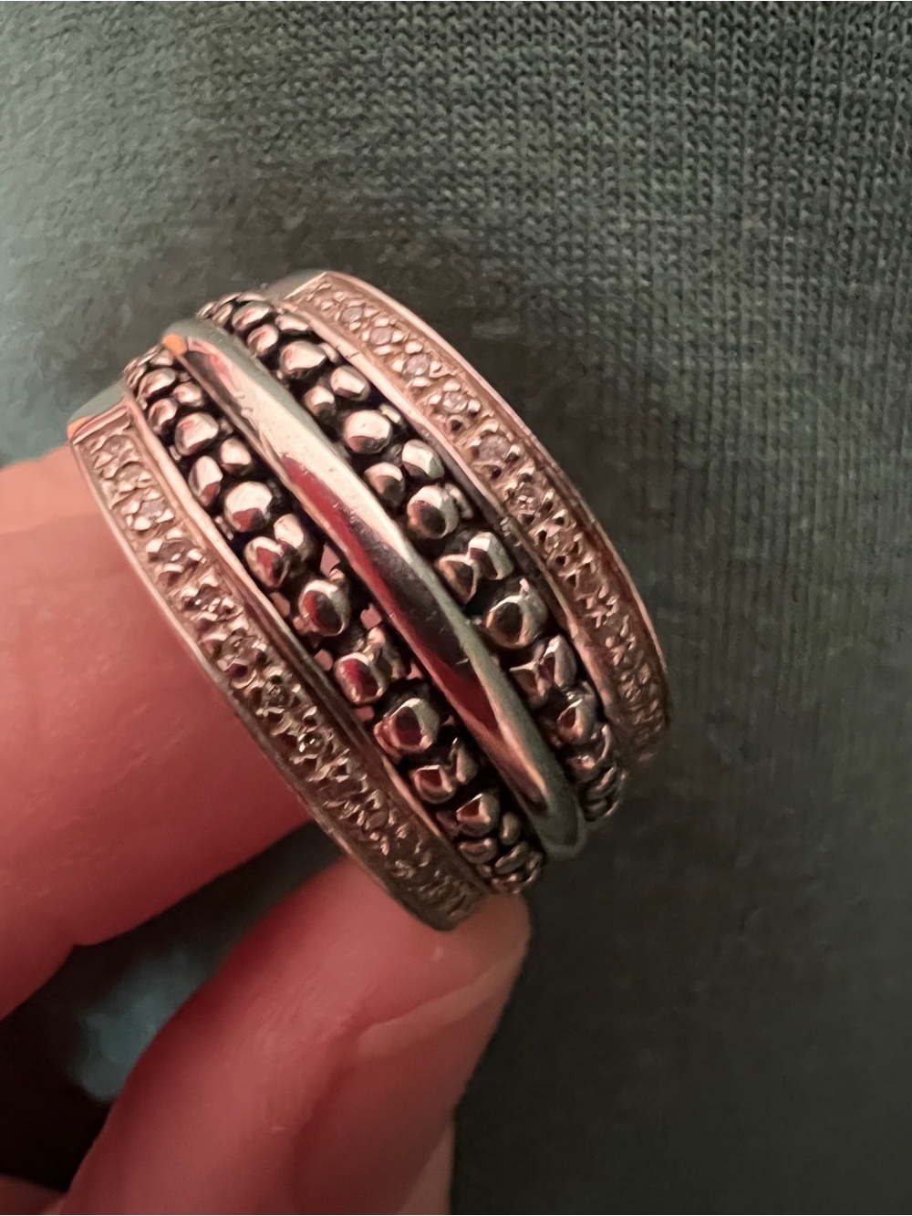 Signed Sterling Michael Dawkins Ring in Size 10